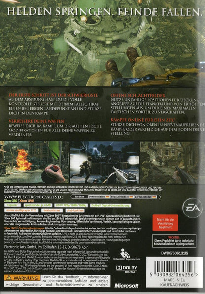 Medal of Honor Airborne - Xbox 360 Rückseite