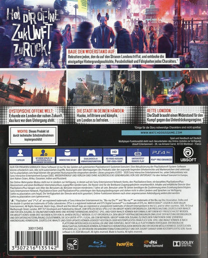 Watch Dogs: Legion - PlayStation 4 Rückseite
