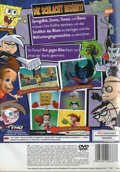 SpongeBob Schwammkopf und seine Freunde: Durch dick und dünn! - PlayStation 2 Rückseite
