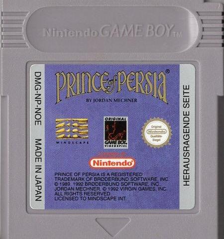 Prince of Persia - Game Boy - Modul Vorderseite