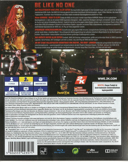 WWE 2K18 - PlayStation 4 Rückseite