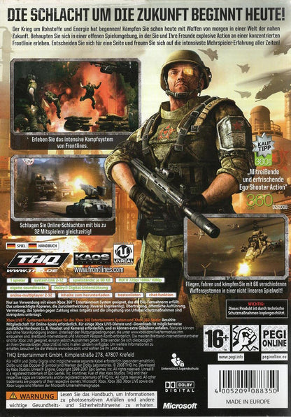 Frontlines: Fuel of War - Xbox 360 Rückseite