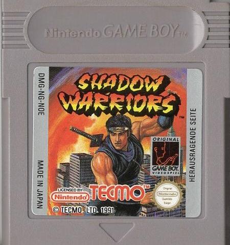 Shadow Warriors - Game Boy - Modul Vorderseite