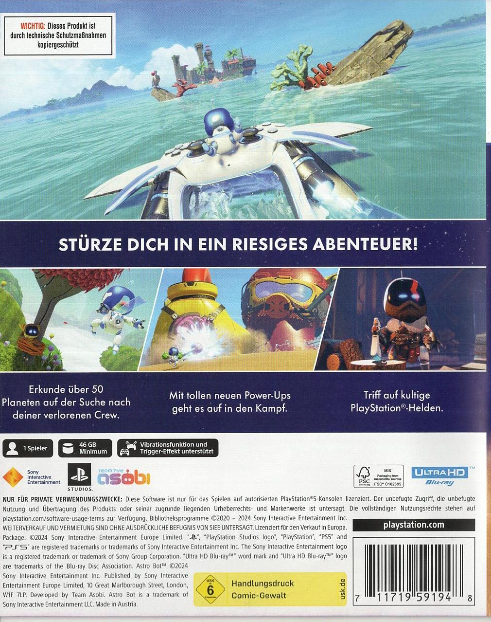 ASTRO BOT - PlayStation 5 Rückseite