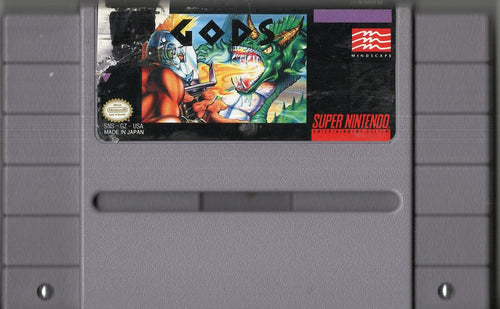 Gods - Super Nintendo - Modul NTSC Vorderseite