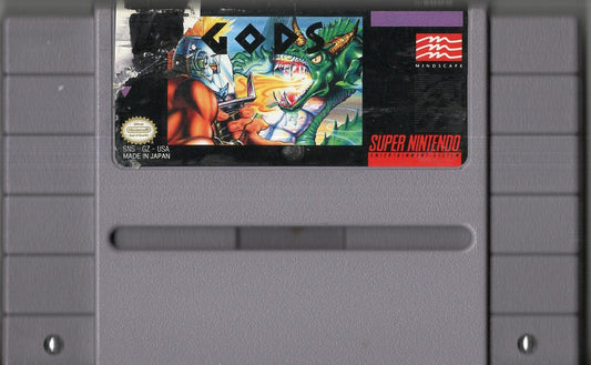 Gods - Super Nintendo - Modul NTSC Vorderseite