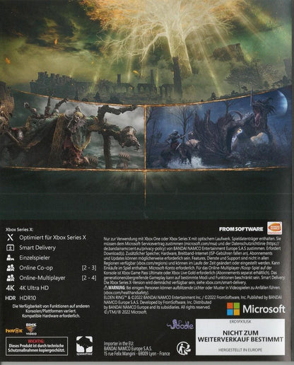 Elden Ring - Xbox Series X/S Rückseite
