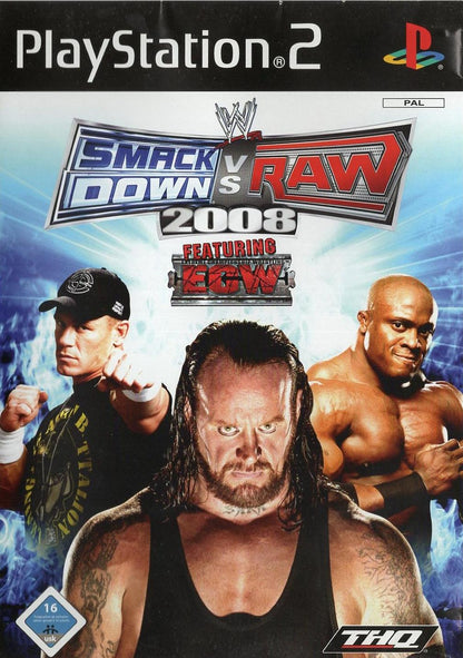 SmackDown vs. Raw 2008 - PlayStation 2 Vorderseite
