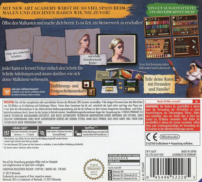 New Art Academy - Nintendo 3DS Rückseite