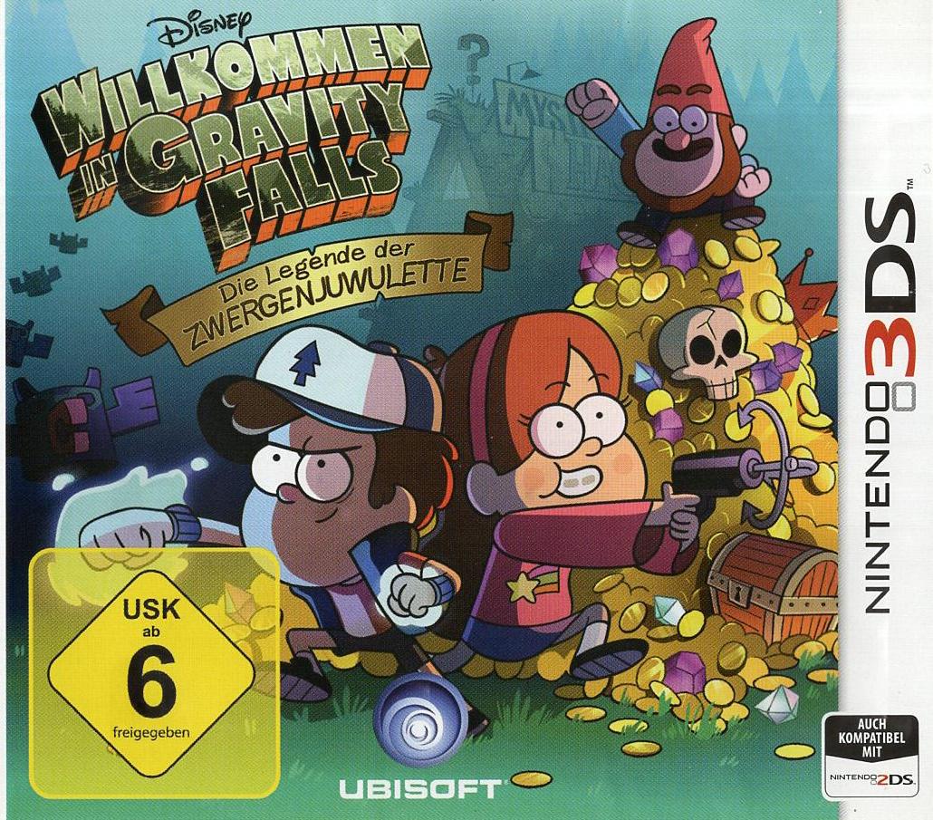 Willkommen in Gravity Falls: Die Legende der Zwergenjuwelen - Nintendo 3DS Vorderseite