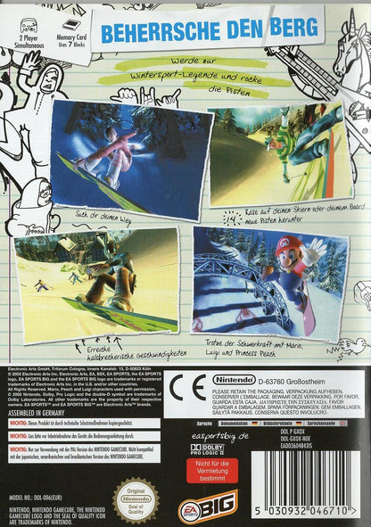 SSX on Tour - Nintendo GameCube Rückseite