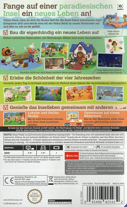 Animal Crossing: New Horizons - Nintendo Switch Rückseite