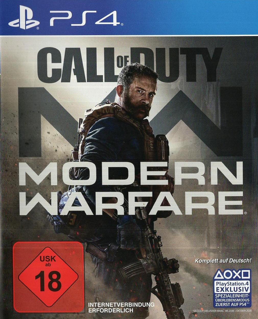 Call of Duty: Modern Warfare - PlayStation 4 Vorderseite