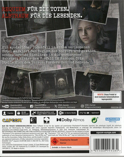 Resident Evil: Requiem - PlayStation 5 Rückseite