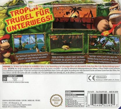 Donkey Kong Country Returns 3D - Nintendo 3DS Rückseite