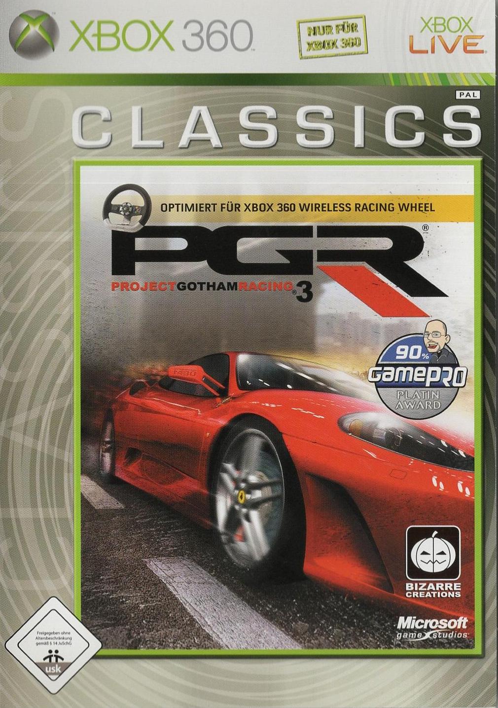Project Gotham Racing 3 - Xbox 360 Vorderseite