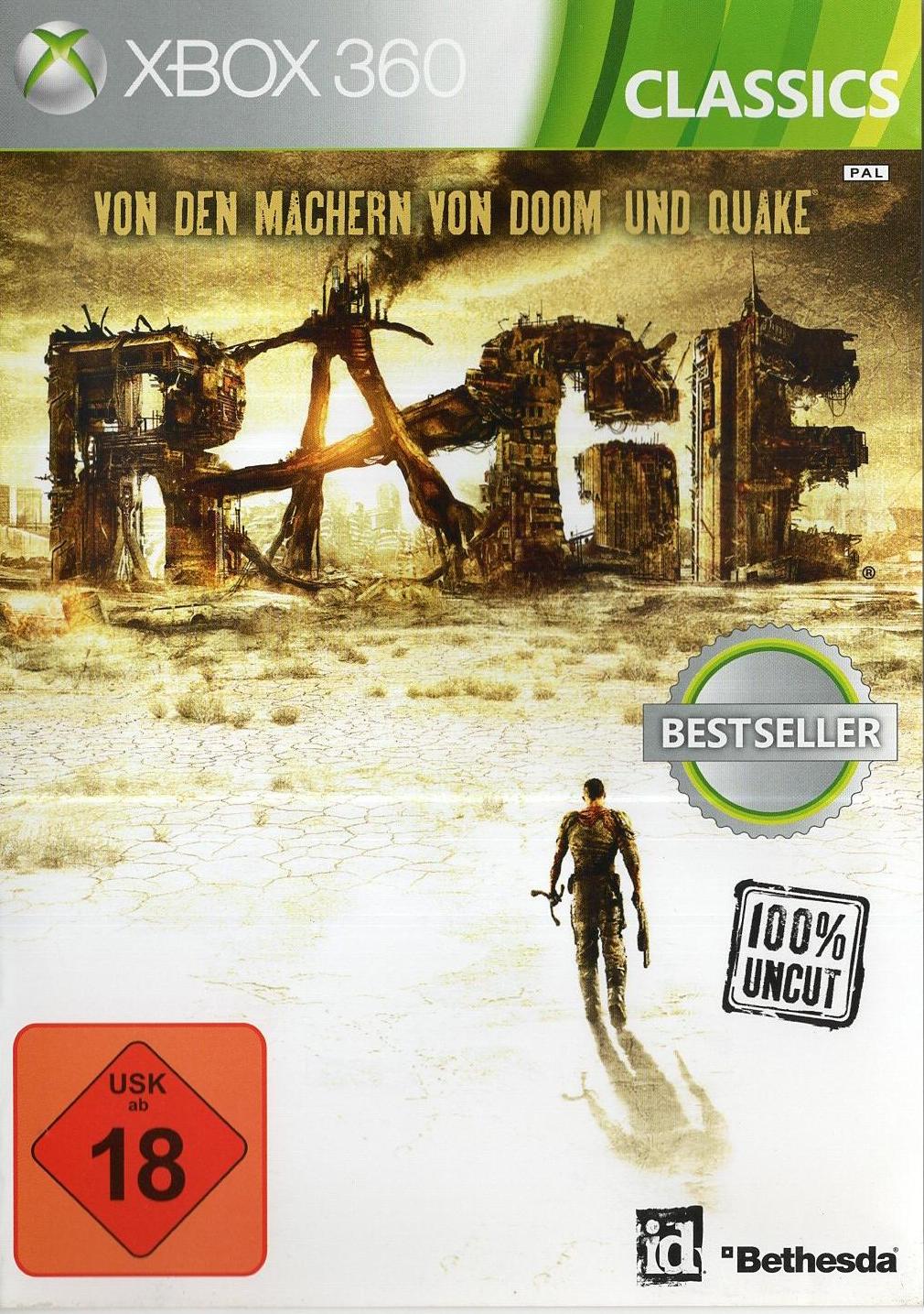 Rage - Xbox 360 Vorderseite