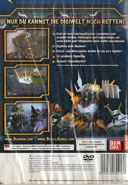 Digimon World 4 - PlayStation 2 Rückseite