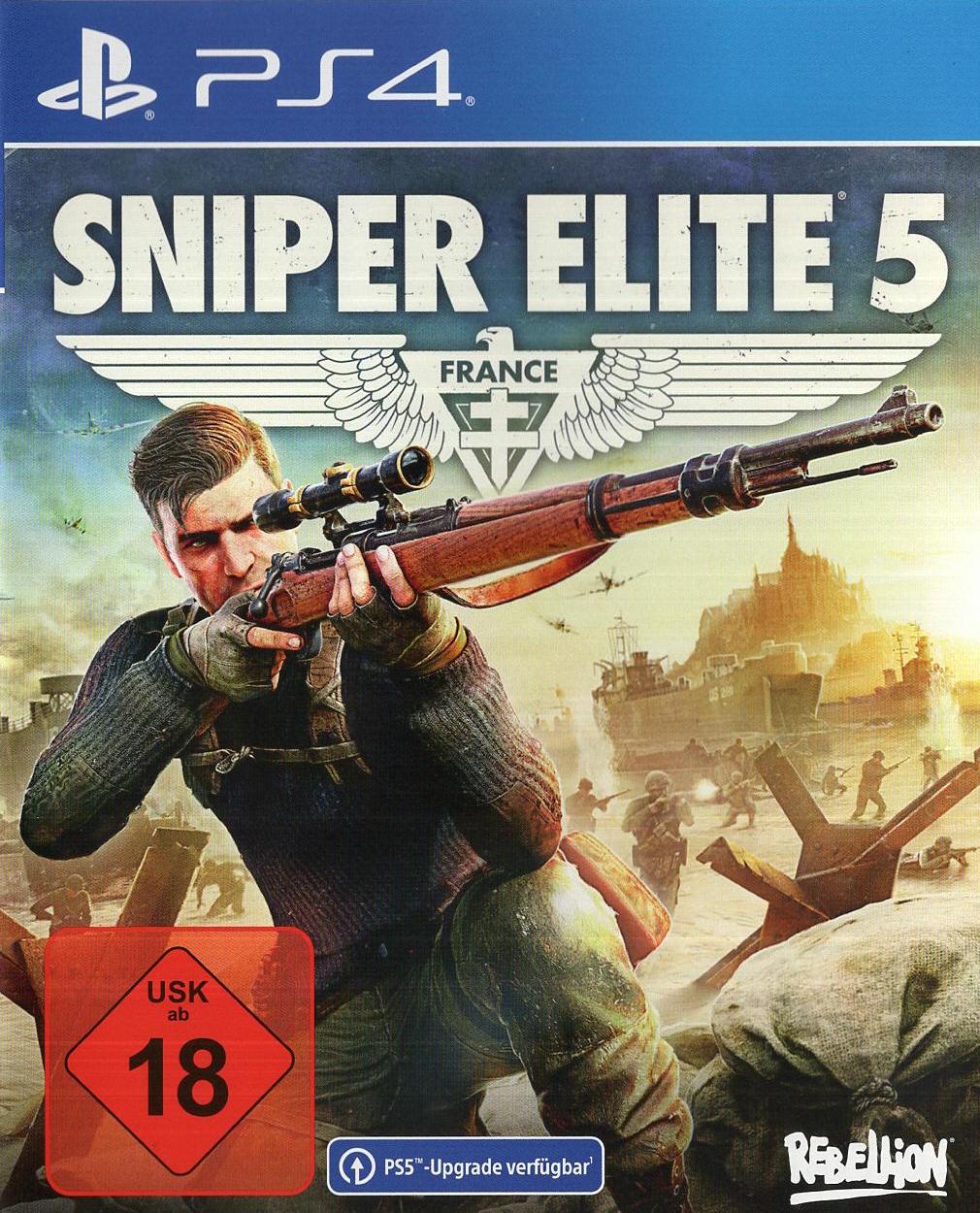 Sniper Elite 5 - PlayStation 4 Vorderseite