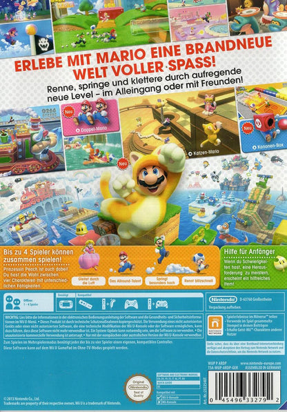 Super Mario 3D World - Nintendo Wii U Rückseite