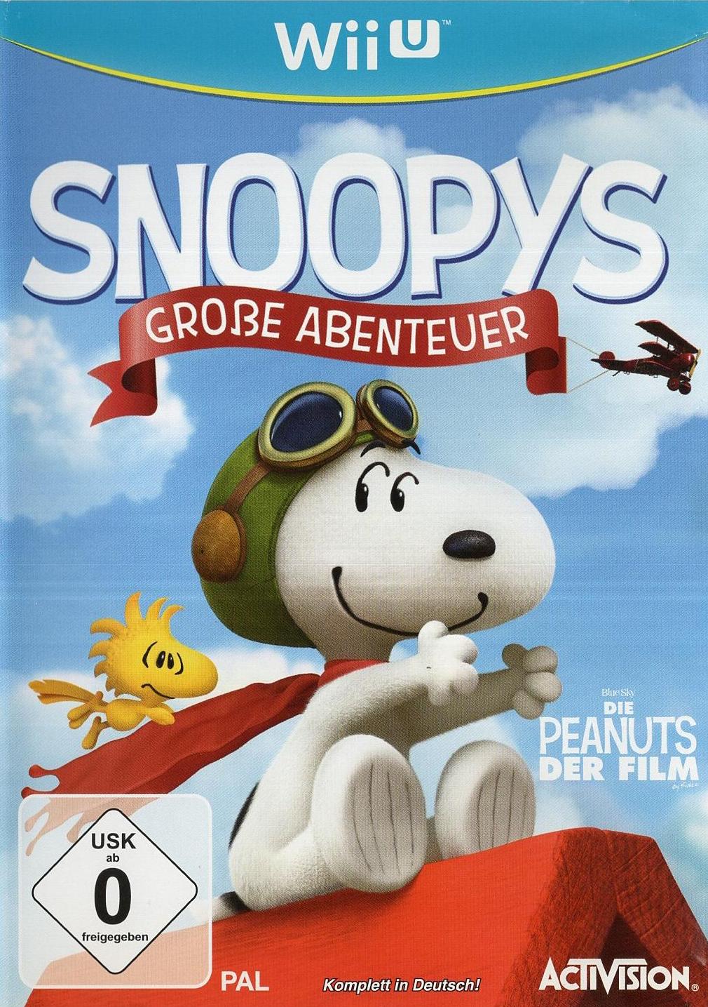 Snoopys große Abenteuer - Nintendo Wii U Vorderseite