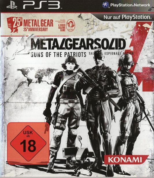 Metal Gear Solid 4: Guns of the Patriots - PlayStation 3 Vorderseite