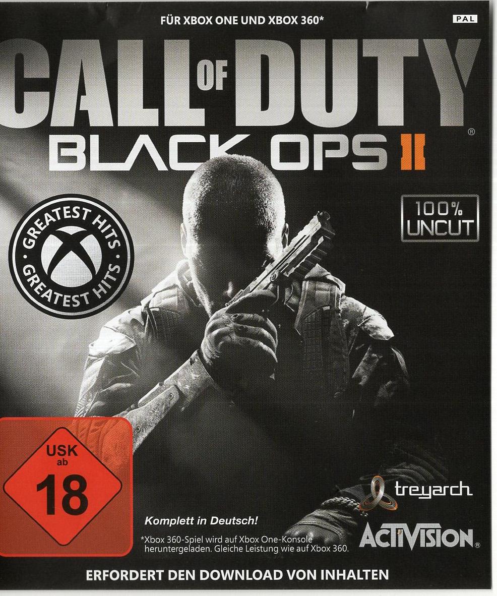 Call of Duty: Black Ops II - Xbox ONE 360 Vorderseite