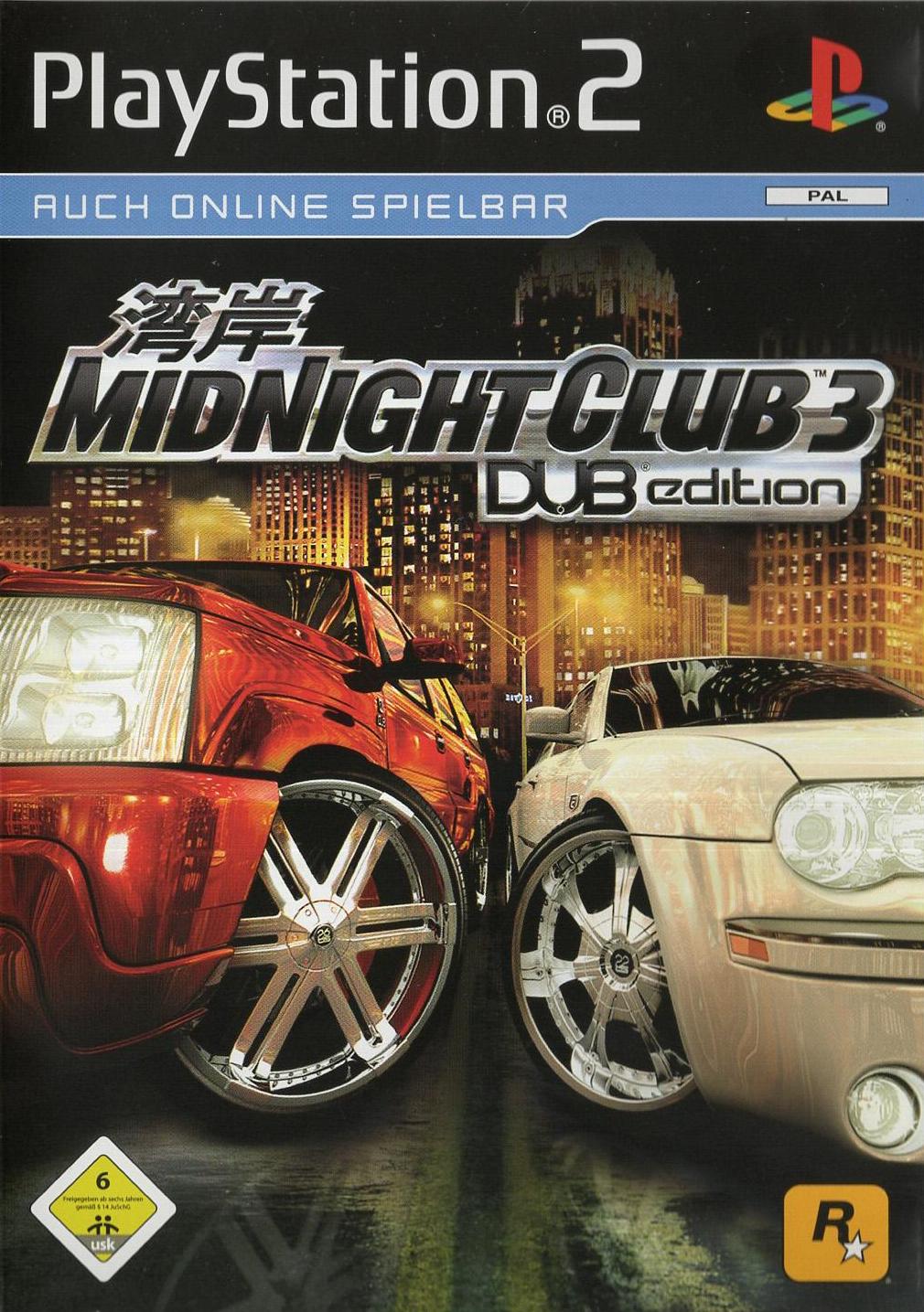 Midnight Club 3: DUB Edition - PlayStation 2 Vorderseite