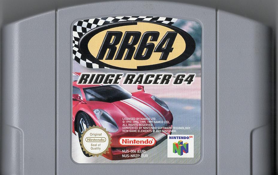 Ridge Racer 64 - Nintendo 64 - Modul Vorderseite