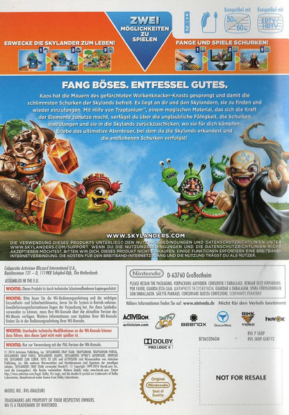 Skylanders: Trap Team - Nintendo Wii Rückseite