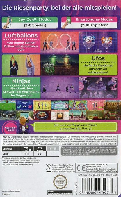 Everybody 1-2-Switch! - Nintendo Switch Rückseite