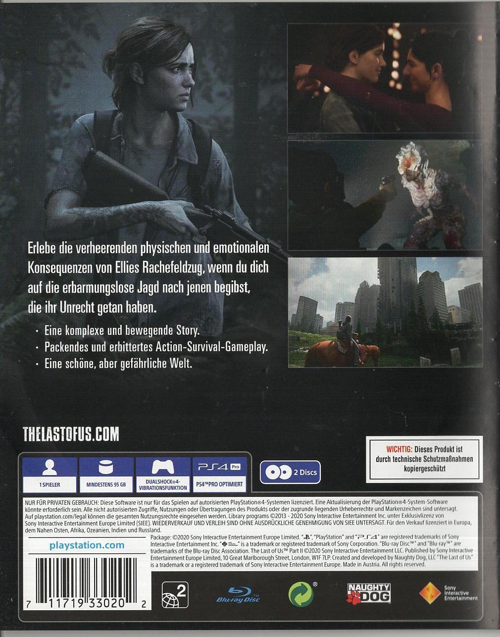 The Last of Us Part II - PlayStation 4 Rückseite
