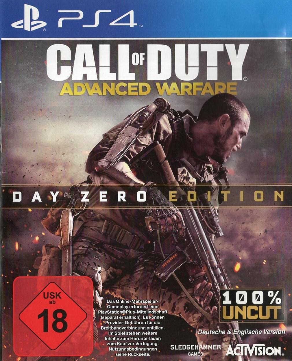 Call of Duty: Advanced Warfare - Day Zero Edition - PlayStation 4 Vorderseite