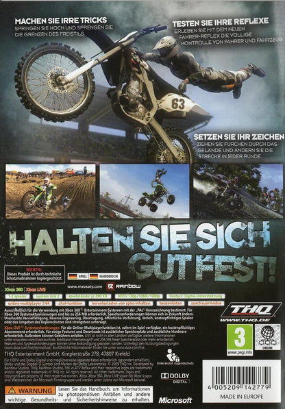 MX vs. ATV Reflex - Xbox 360 Rückseite