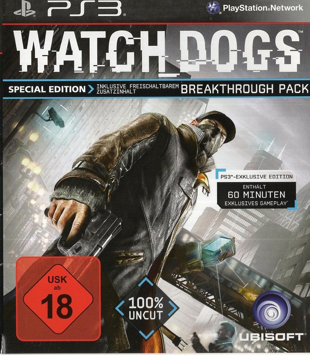 Watch Dogs - PlayStation 3 Vorderseite