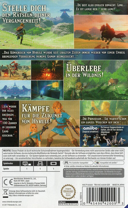 The Legend of Zelda: Breath of the Wild - Nintendo Switch Rückseite