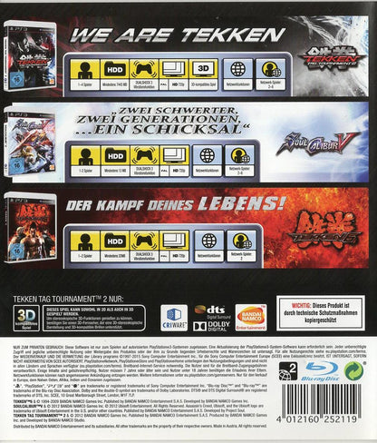 Fighting Edition Tekken  Soul Calibur - PlayStation 3 Rückseite