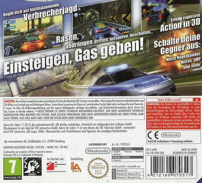 Alarm für Cobra 11 3D - Nintendo 3DS Rückseite