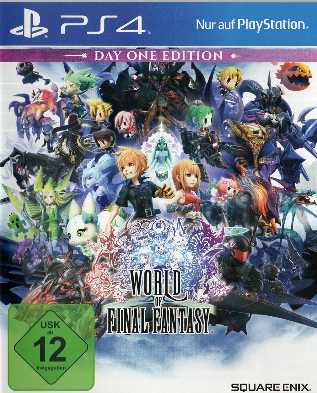 World of Final Fantasy - PlayStation 4 Vorderseite