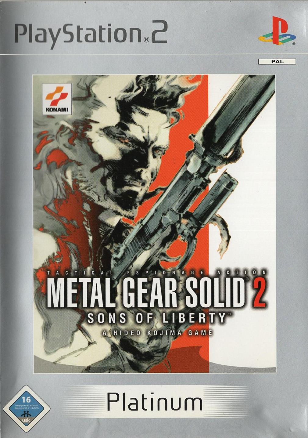 Metal Gear Solid 2: Sons of Liberty - PlayStation 2 Vorderseite
