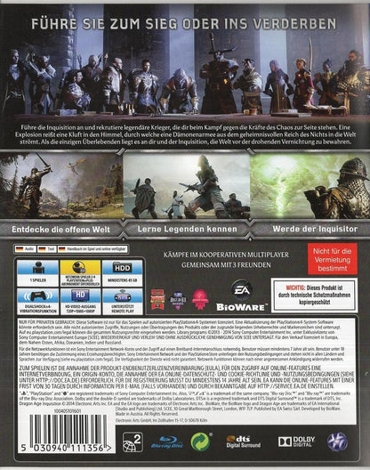 Dragon Age Inquisition - PlayStation 4 Rückseite