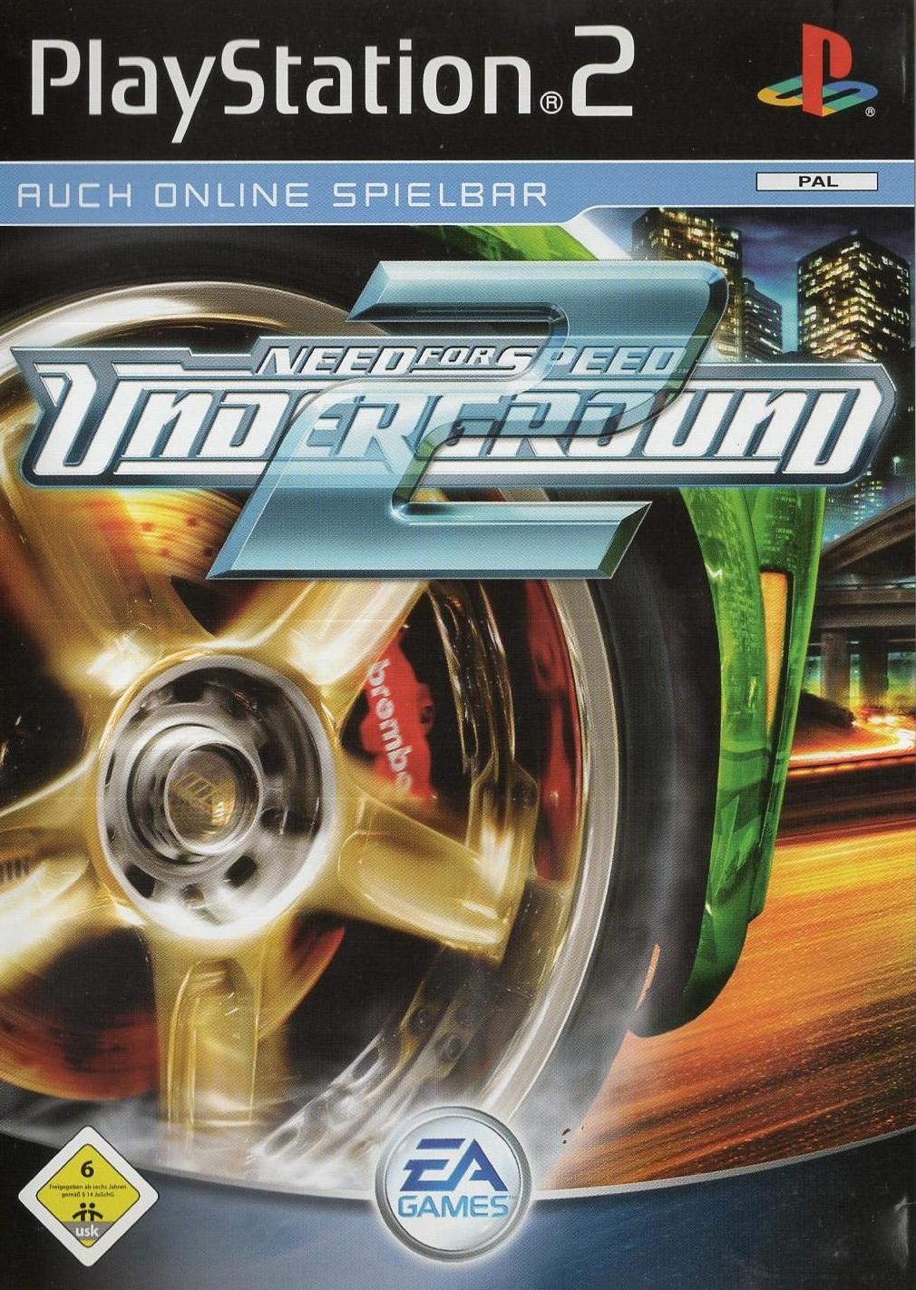 Need for Speed: Underground 2 - PlayStation 2 Vorderseite