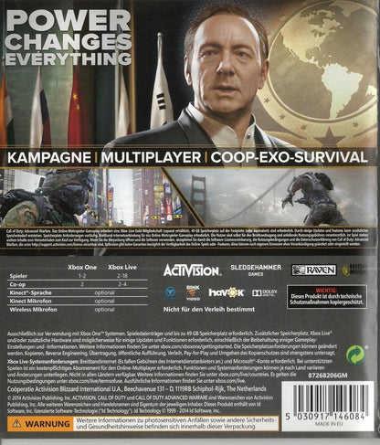 Call of Duty: Advanced Warfare - Xbox One Rückseite