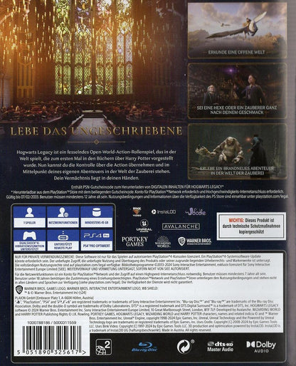 Hogwarts Legacy - PlayStation 4 Rückseite