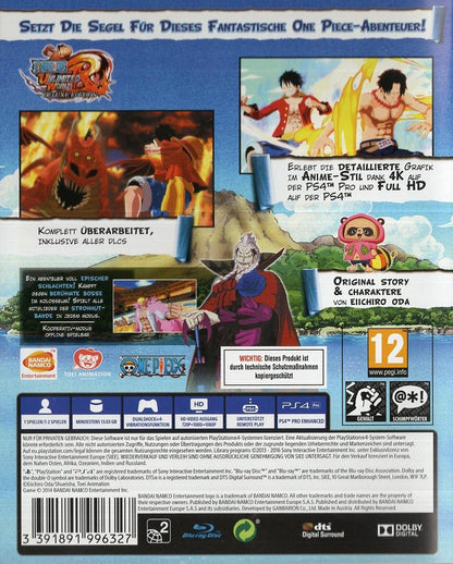One Piece Unlimited World Red - Deluxe Edition - PlayStation 4 Rückseite