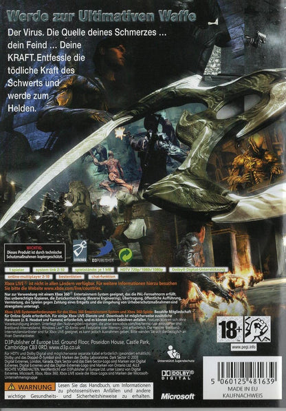 Dark Sector - Xbox 360 Rückseite