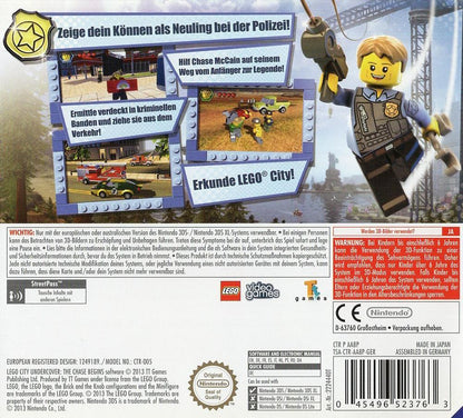 LEGO City Undercover: The Chase Begins - Nintendo 3DS Rückseite