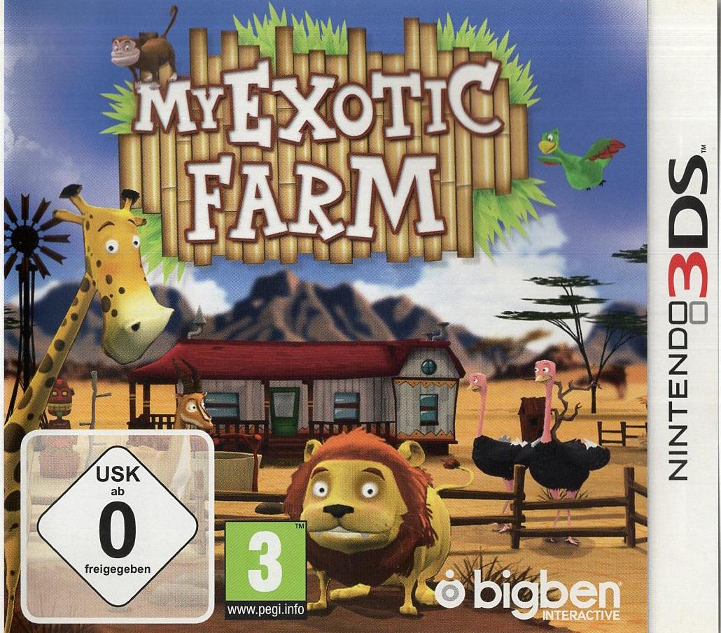 My Exotic Farm - Nintendo 3DS Vorderseite