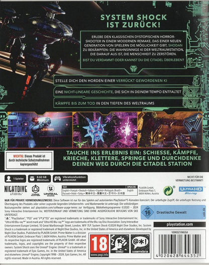 System Shock - PlayStation 5 Rückseite