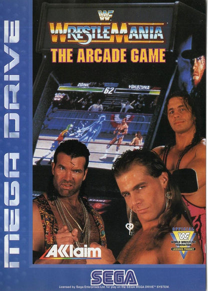 WWF WrestleMania: The Arcade Game - Sega Mega Drive Vorderseite